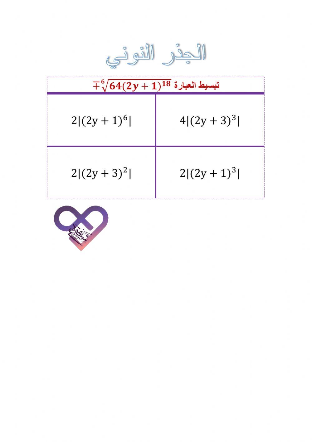 الجذر النوني