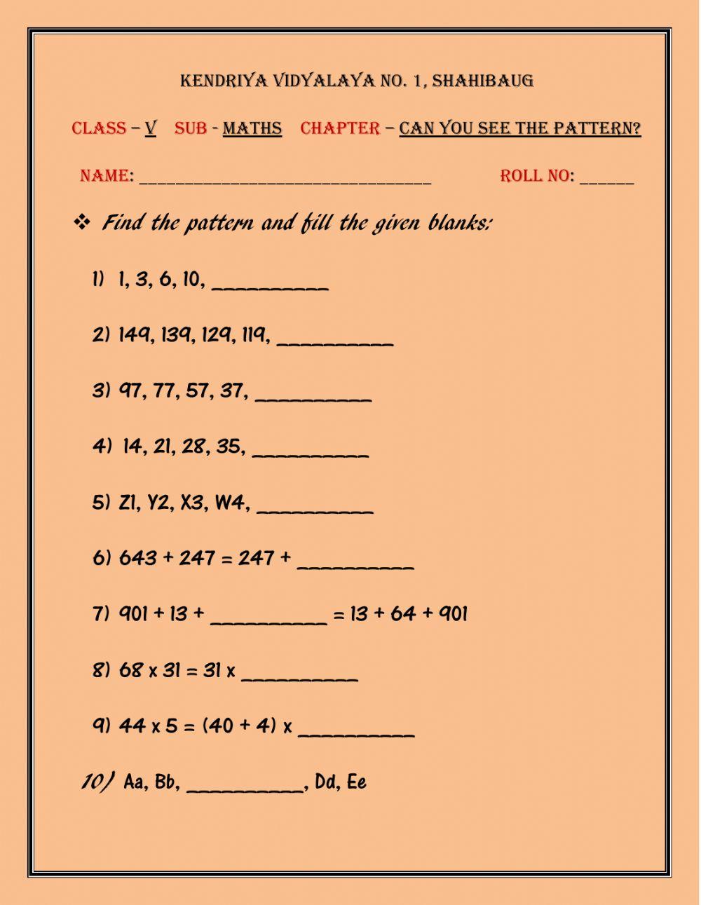 Find the pattern and select the correct answer from the drop down box