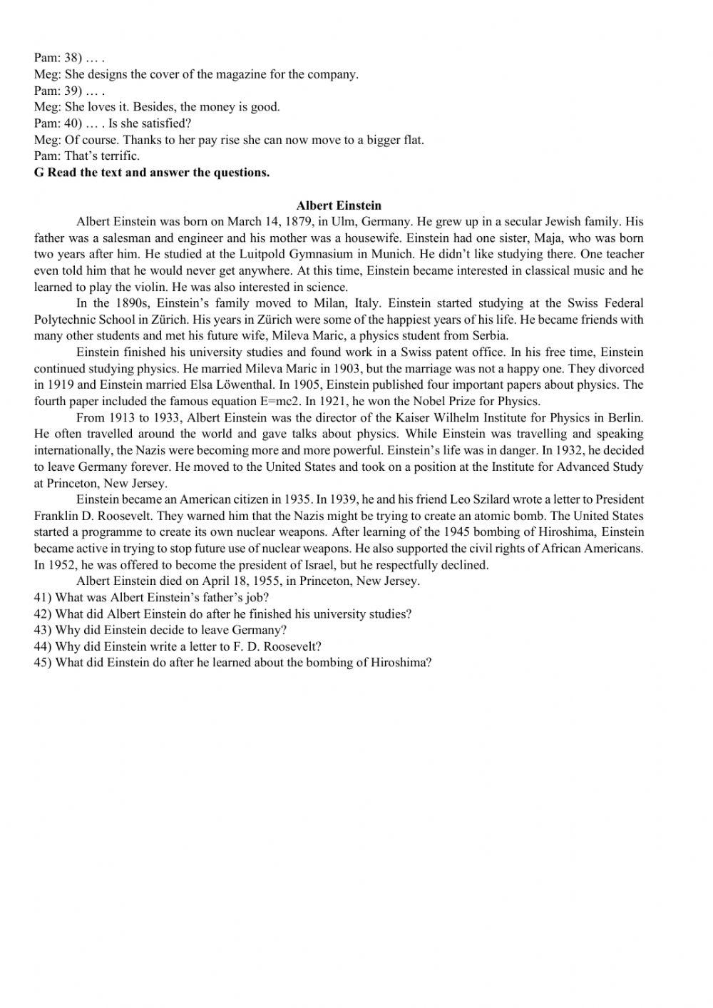 8 form Test Module 3