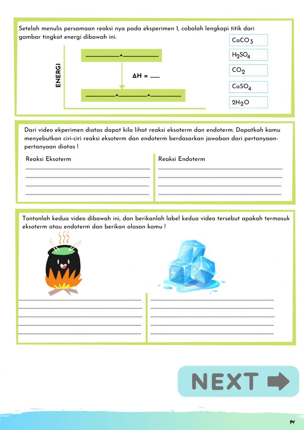 LKPD Reaksi Eksoterm dan Endoterm