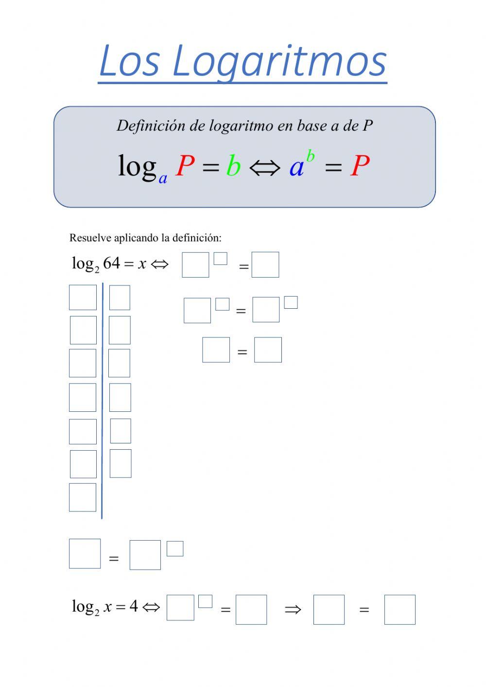 Logaritmo. Definición.