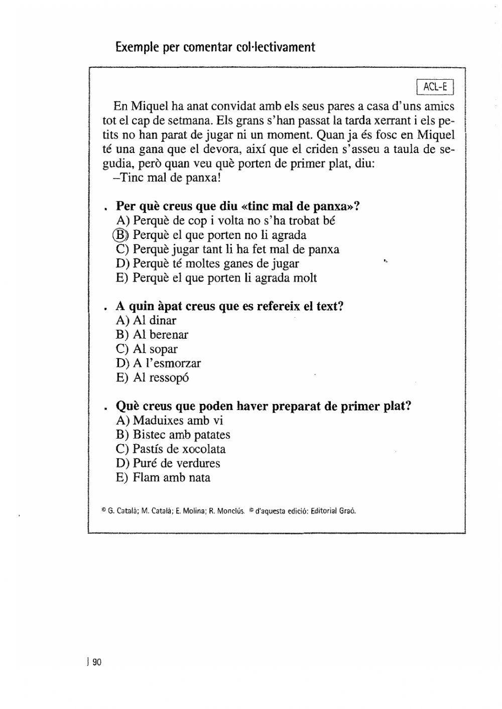 Comprensió lectora ACL