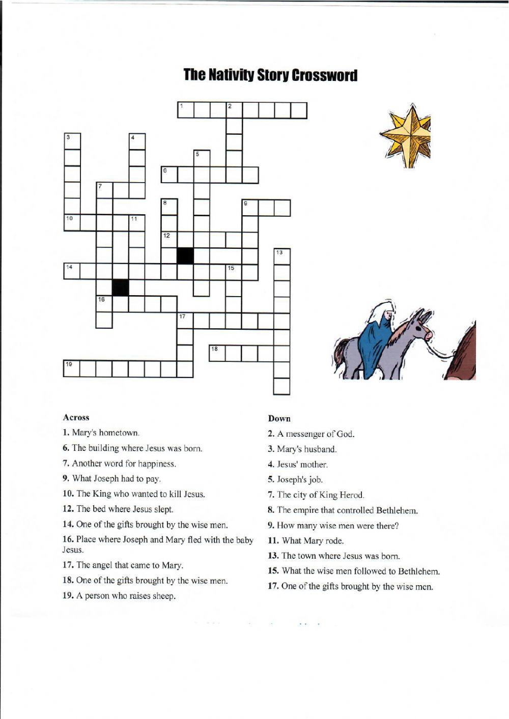 Nativitycrossword