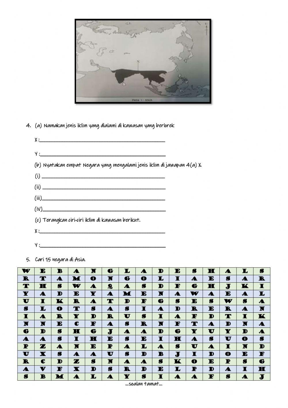 Kepelbagaian Iklim dan Pengaruhnya terhadap Kegiatan Manusia di Asia