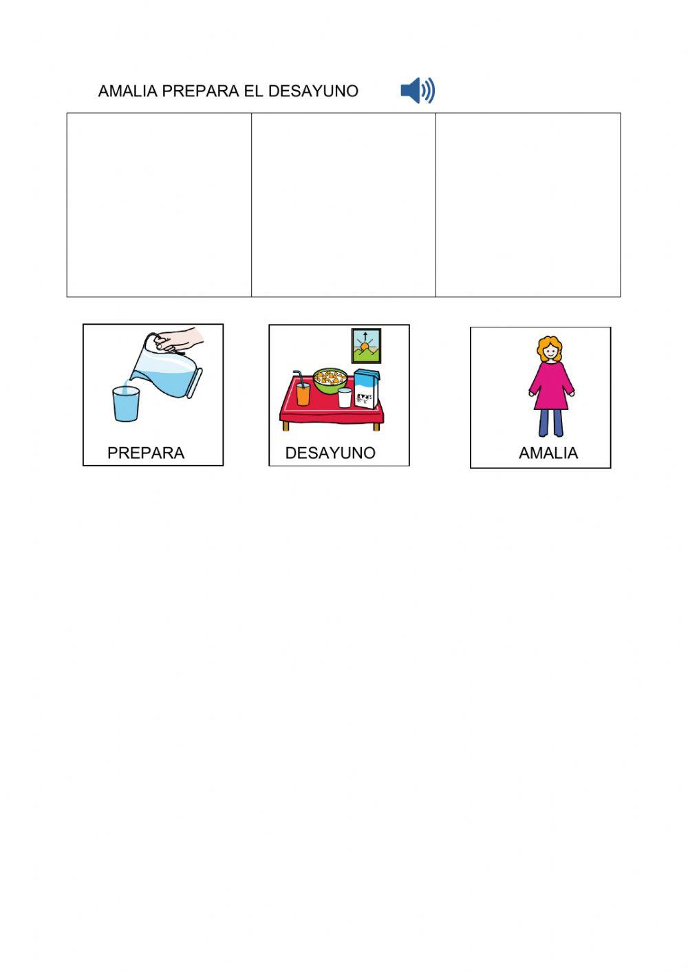 Ordenamos las oraciones