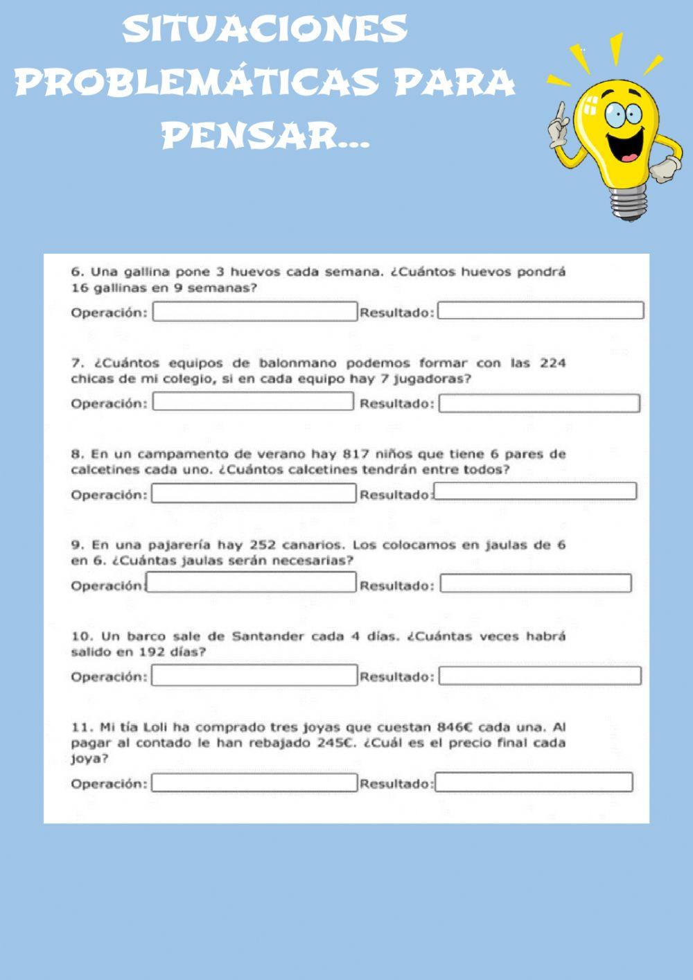 Situaciones problemáticas