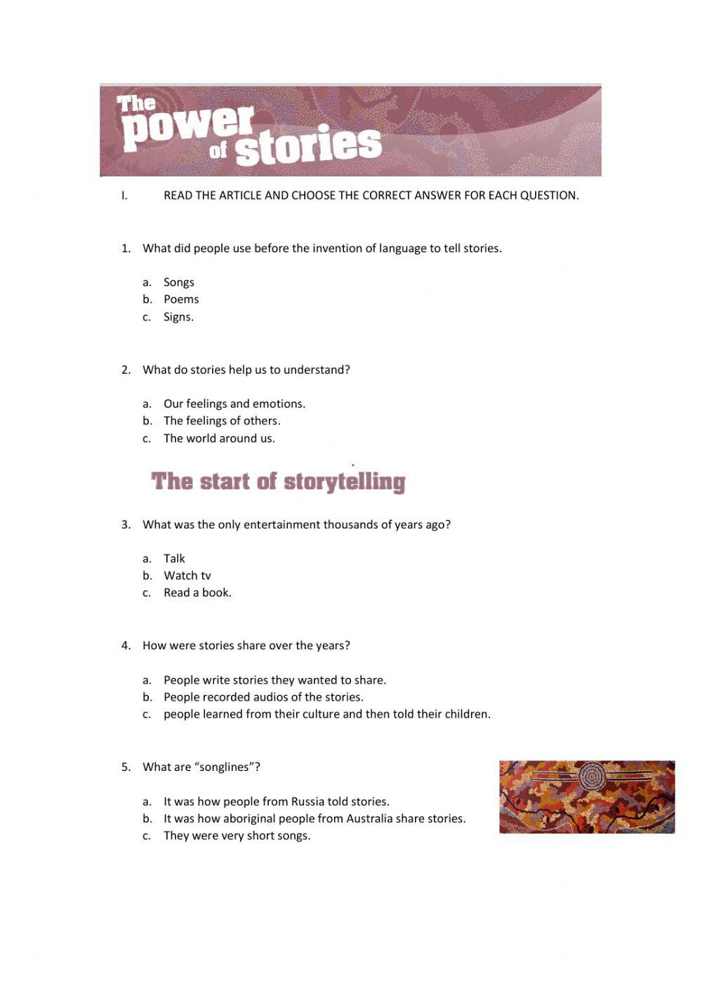 The power of stories