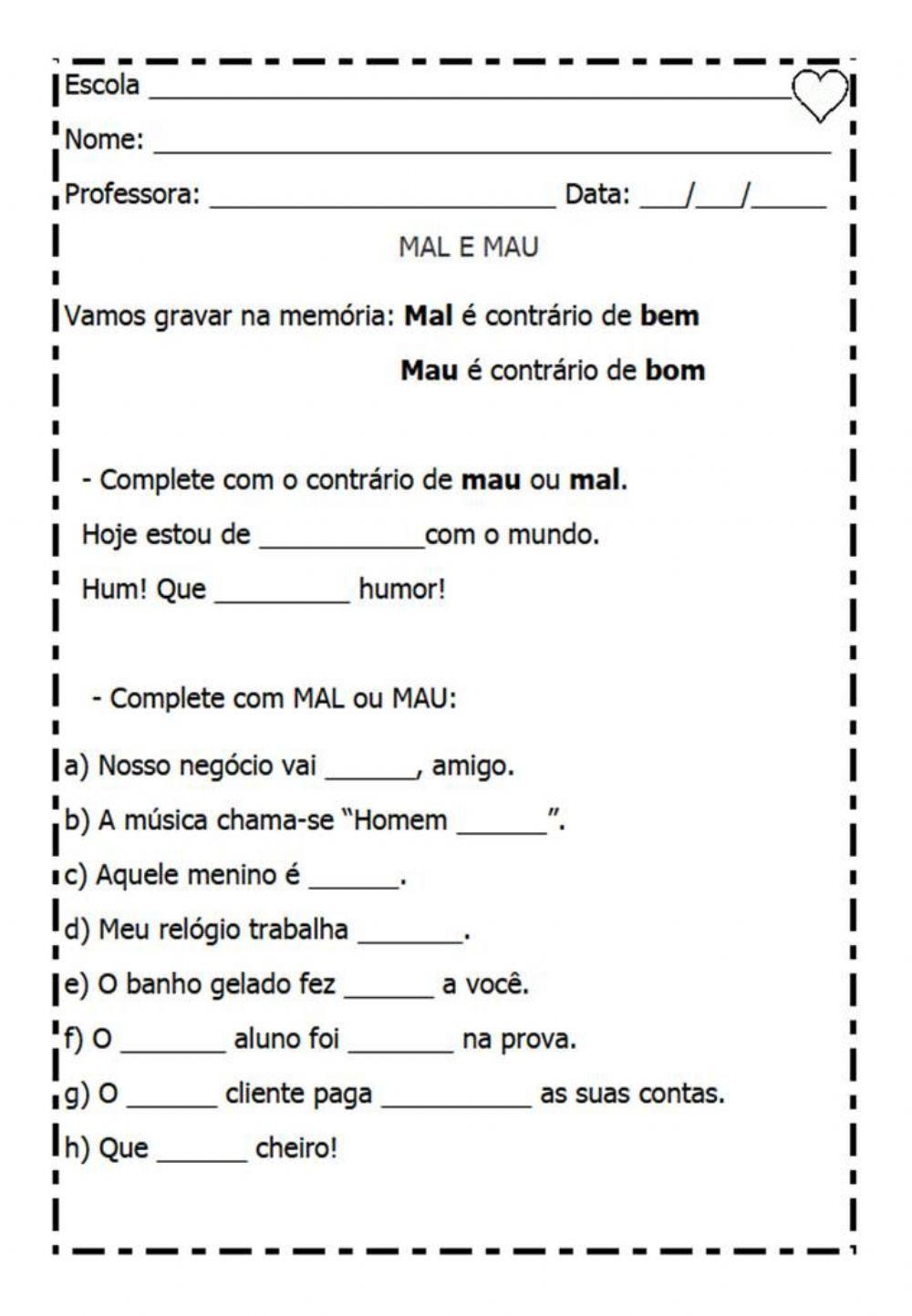 Maul com l ou mau com u