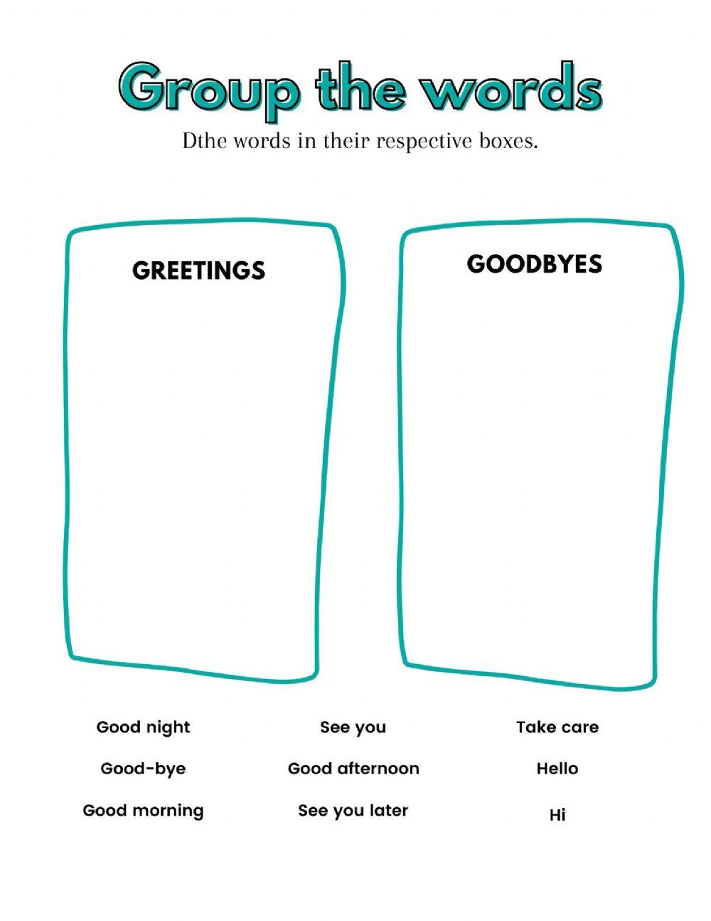 Group the words 551770 MilagrosTajin Live Worksheets