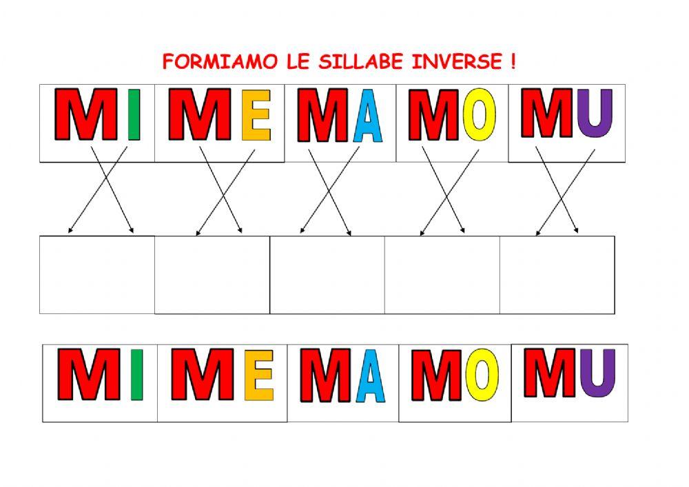 LE SILLABE  CON M e N