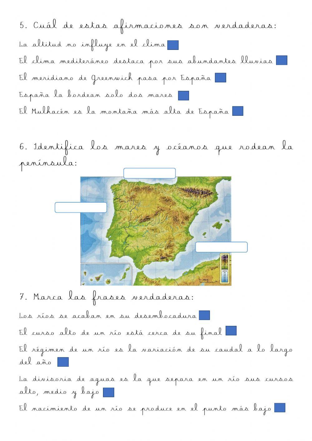 Sociales relieve y ríos