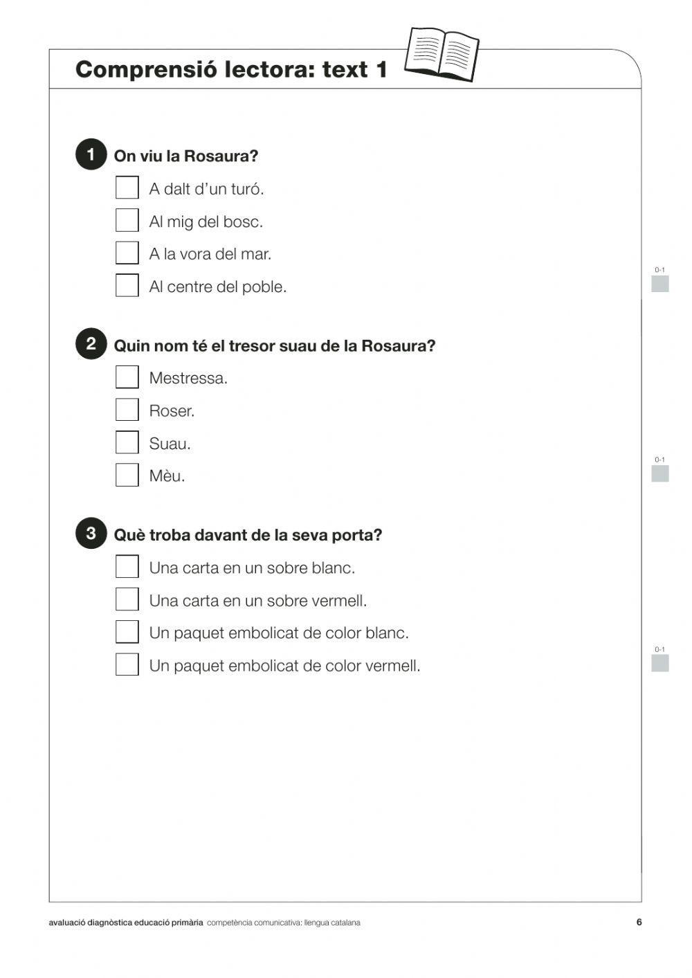 Comprensió lectora Diagnòstica