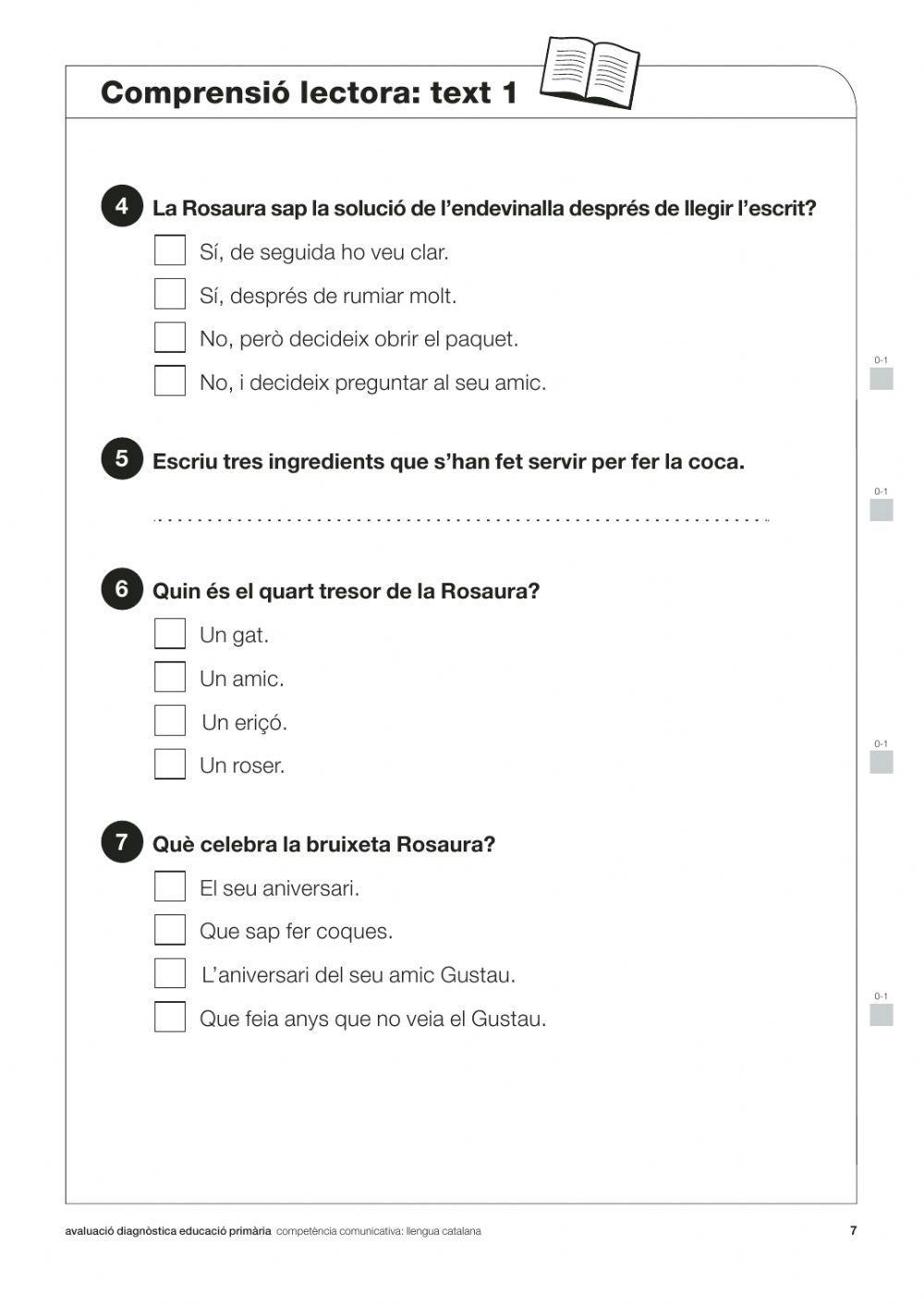 Comprensió lectora Diagnòstica