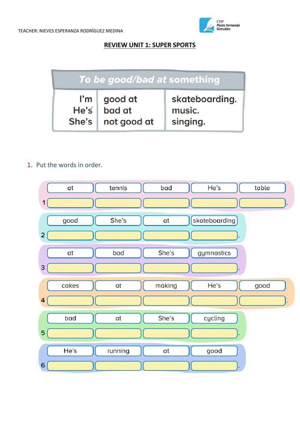 To be good-bad at something
