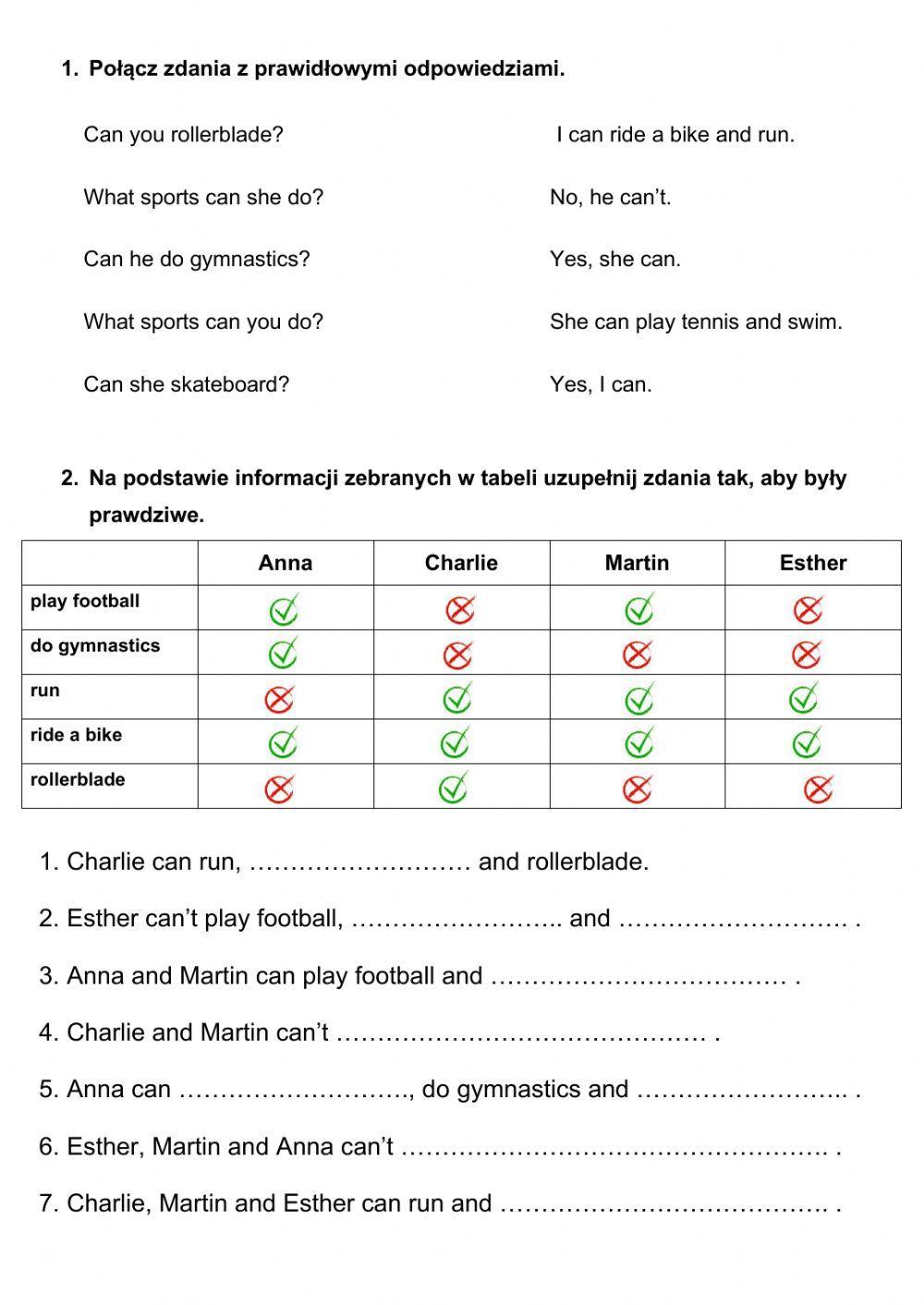 The Olympics - worksheet