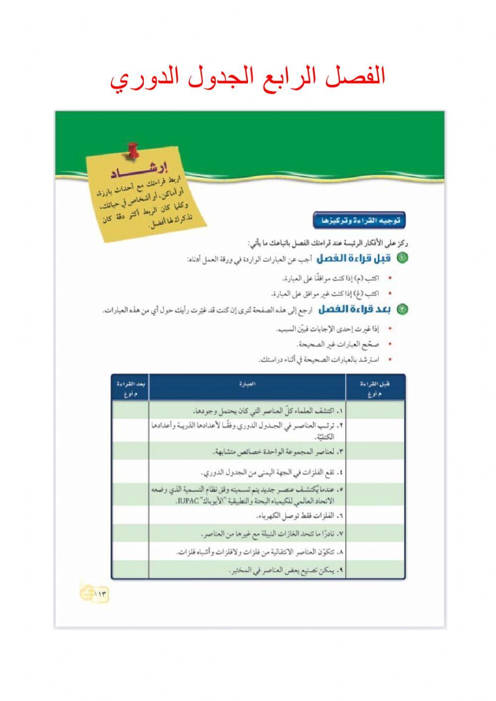 مراجعة الفصل 4