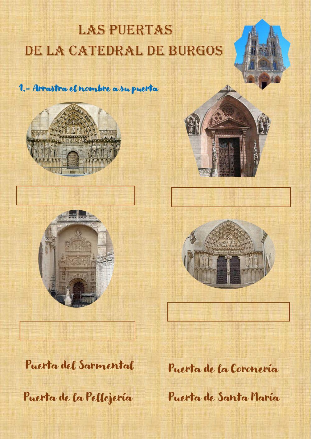 Las puertas de la Catedral de Burgos 3º y4º