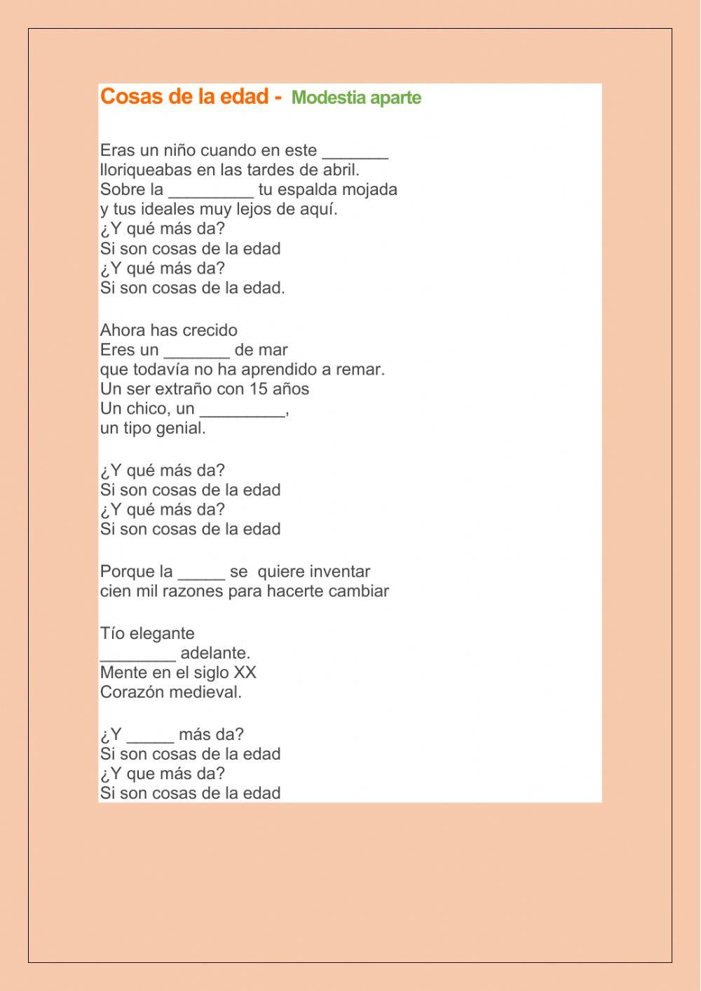 Cosas de la edad