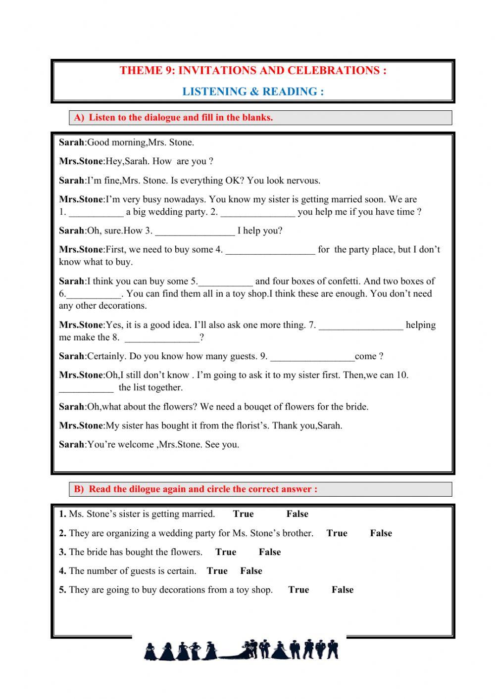 Invitations and Celebrations