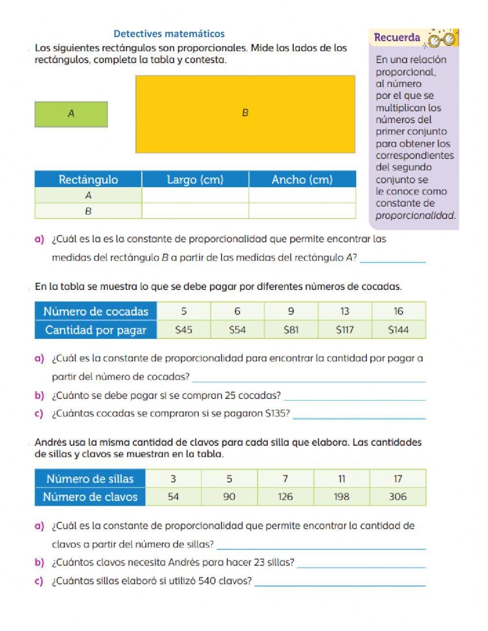 Factor constante de proporcionalidad