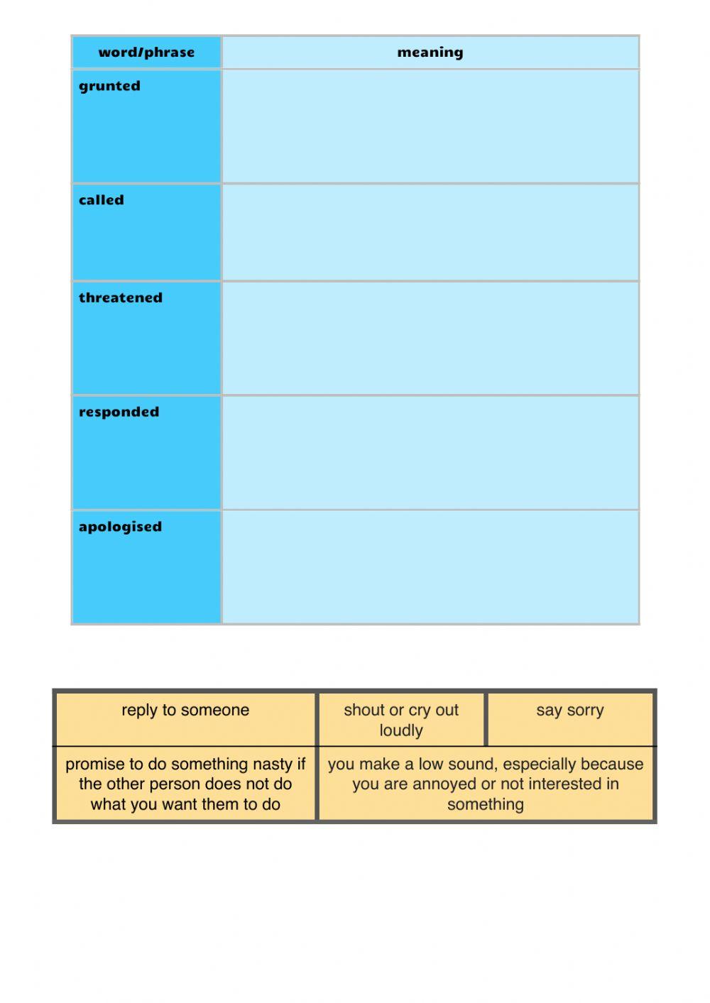 Speech Tags workbook P1 Part D
