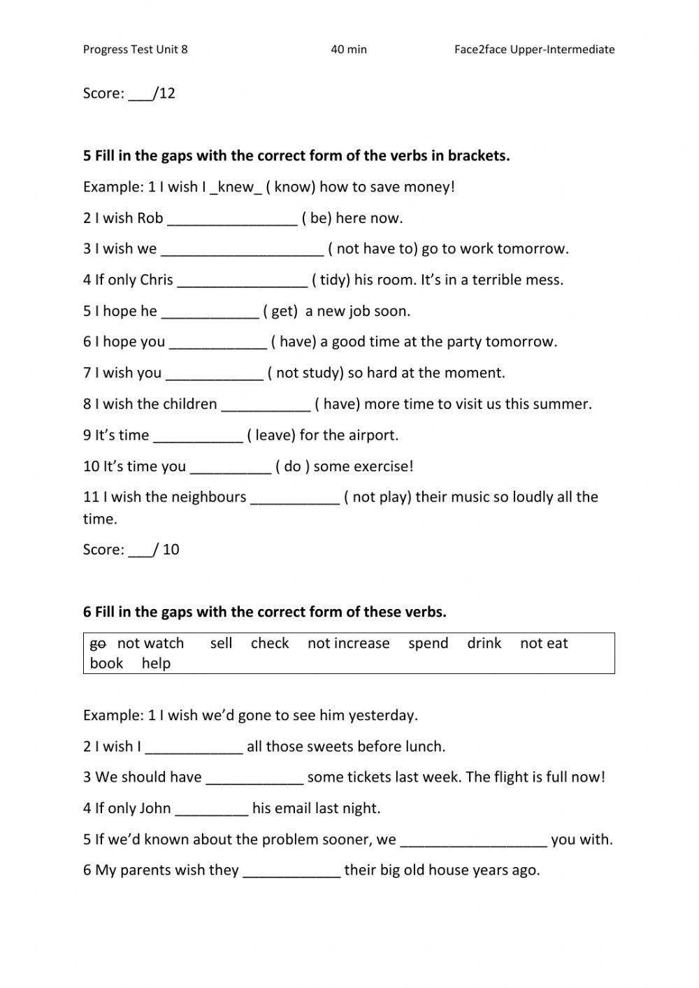 Live worksheets ответы