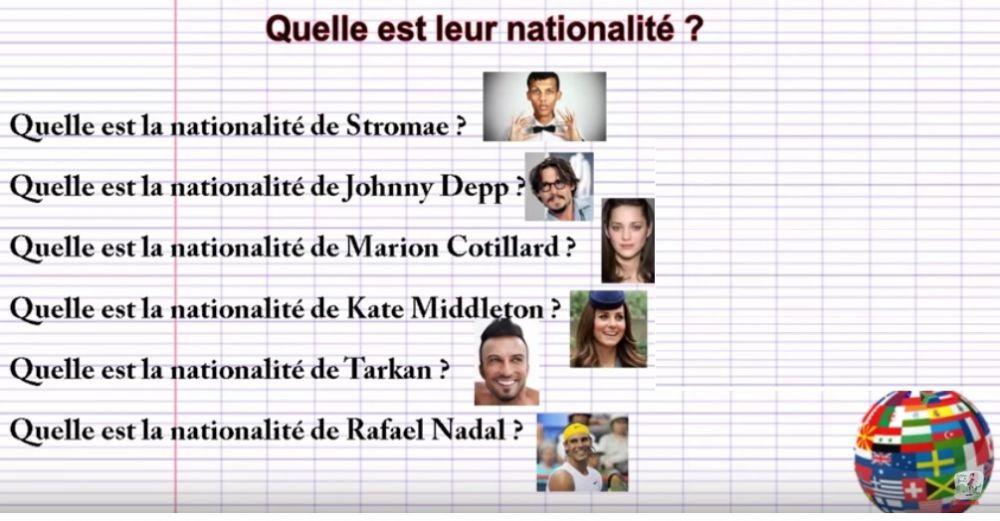 Les nationalites