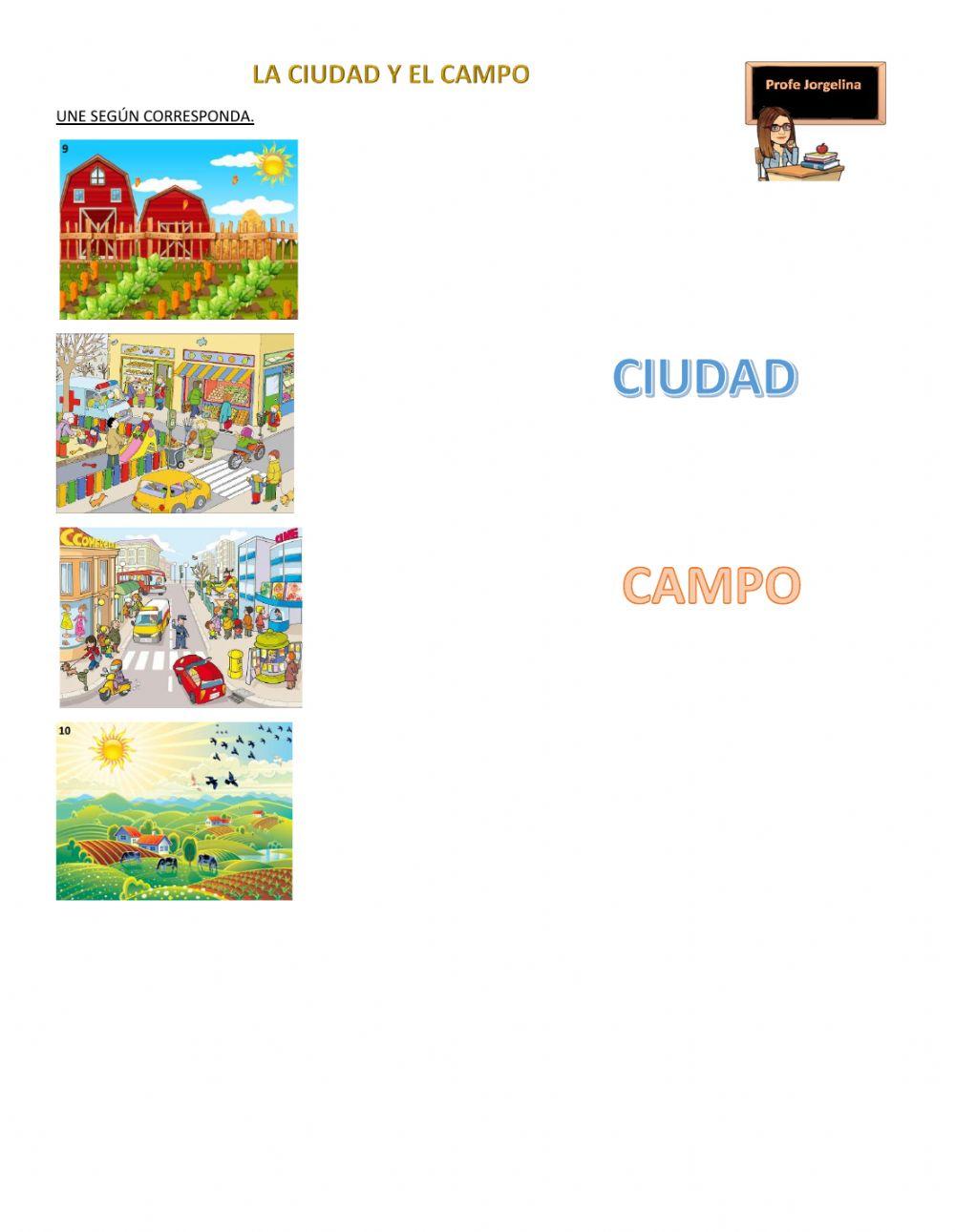 Campo y ciudad - rural y urbano
