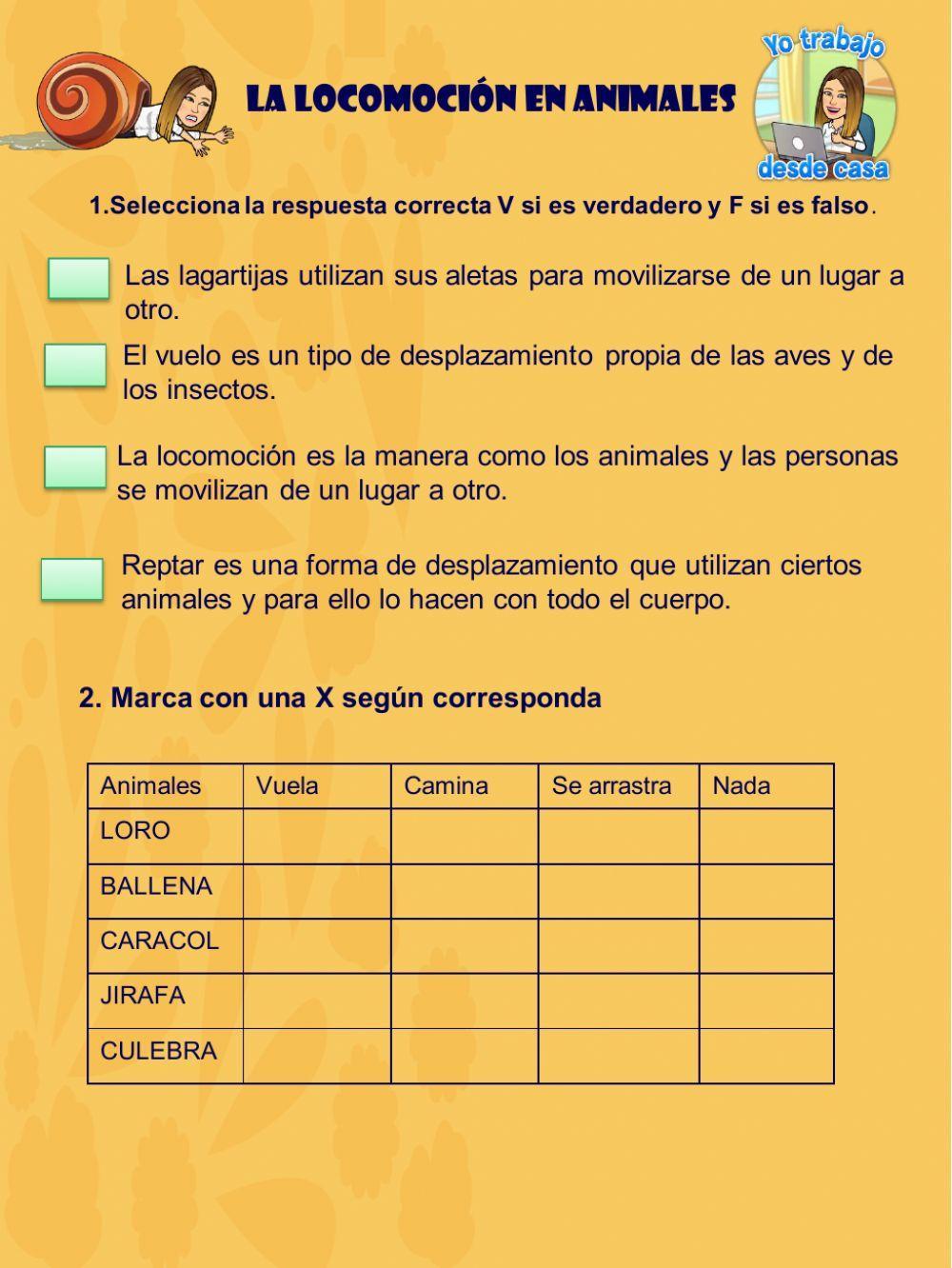 Locomoción en los animales