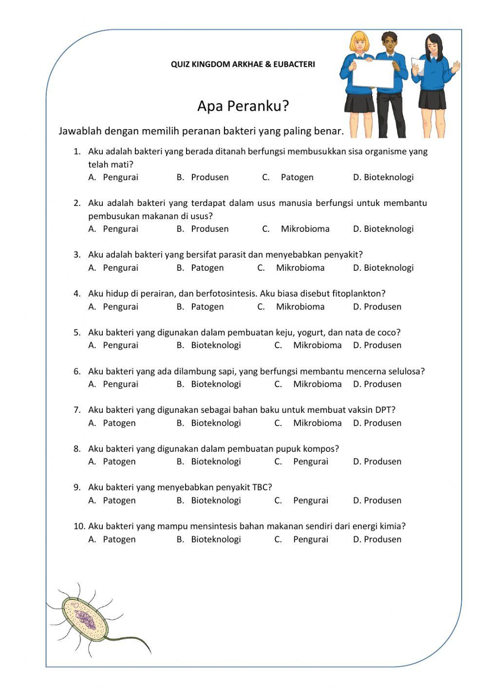 Quiz Kingdom Arkhae & Eubacteri