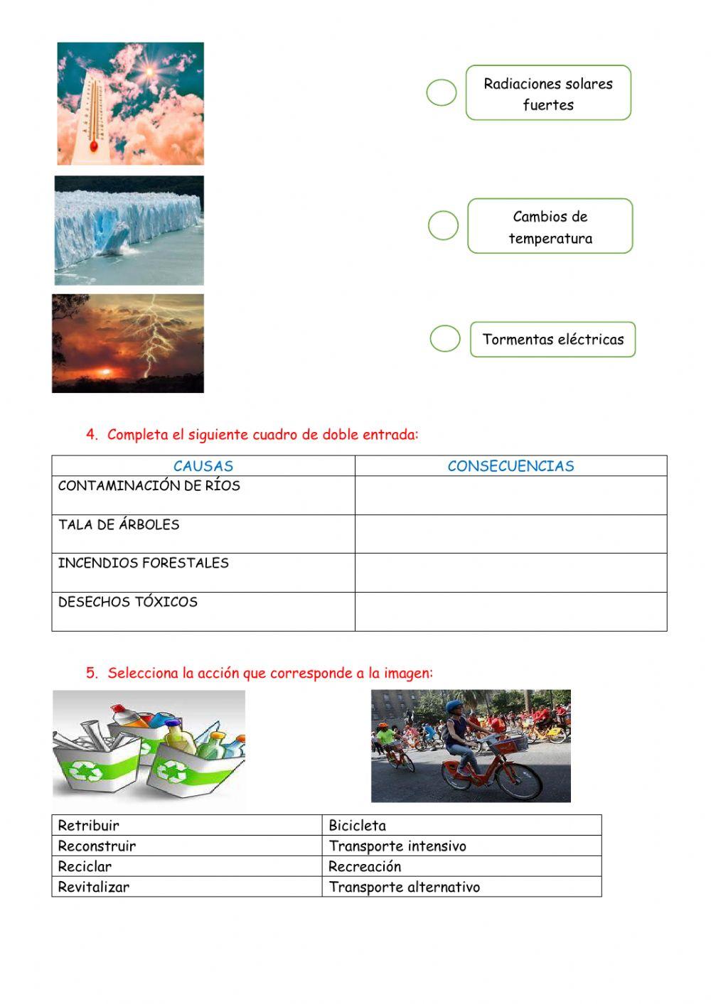 Evaluación de ciencias naturales