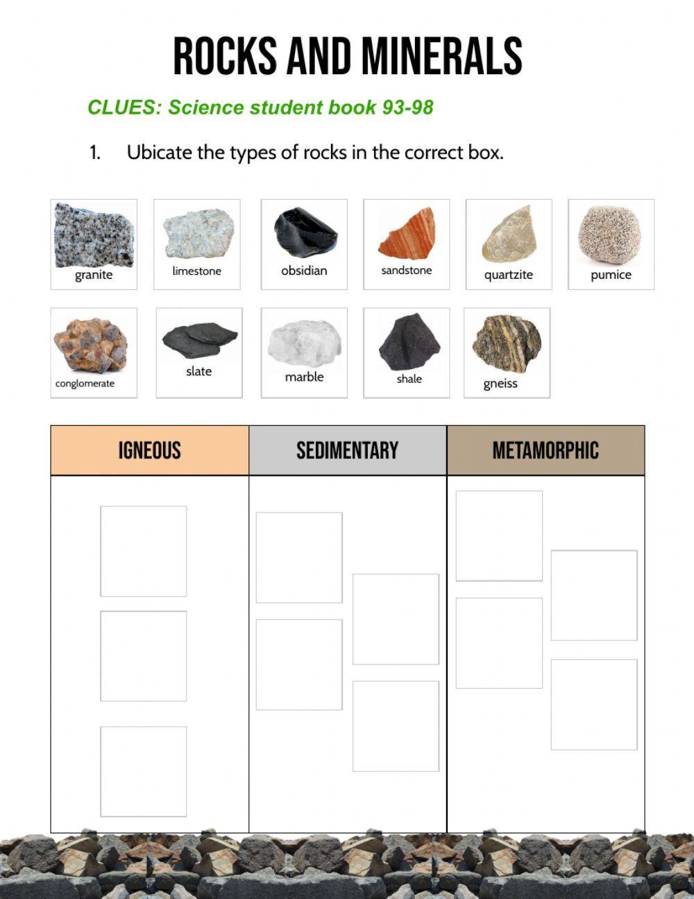 Rocks & minerals