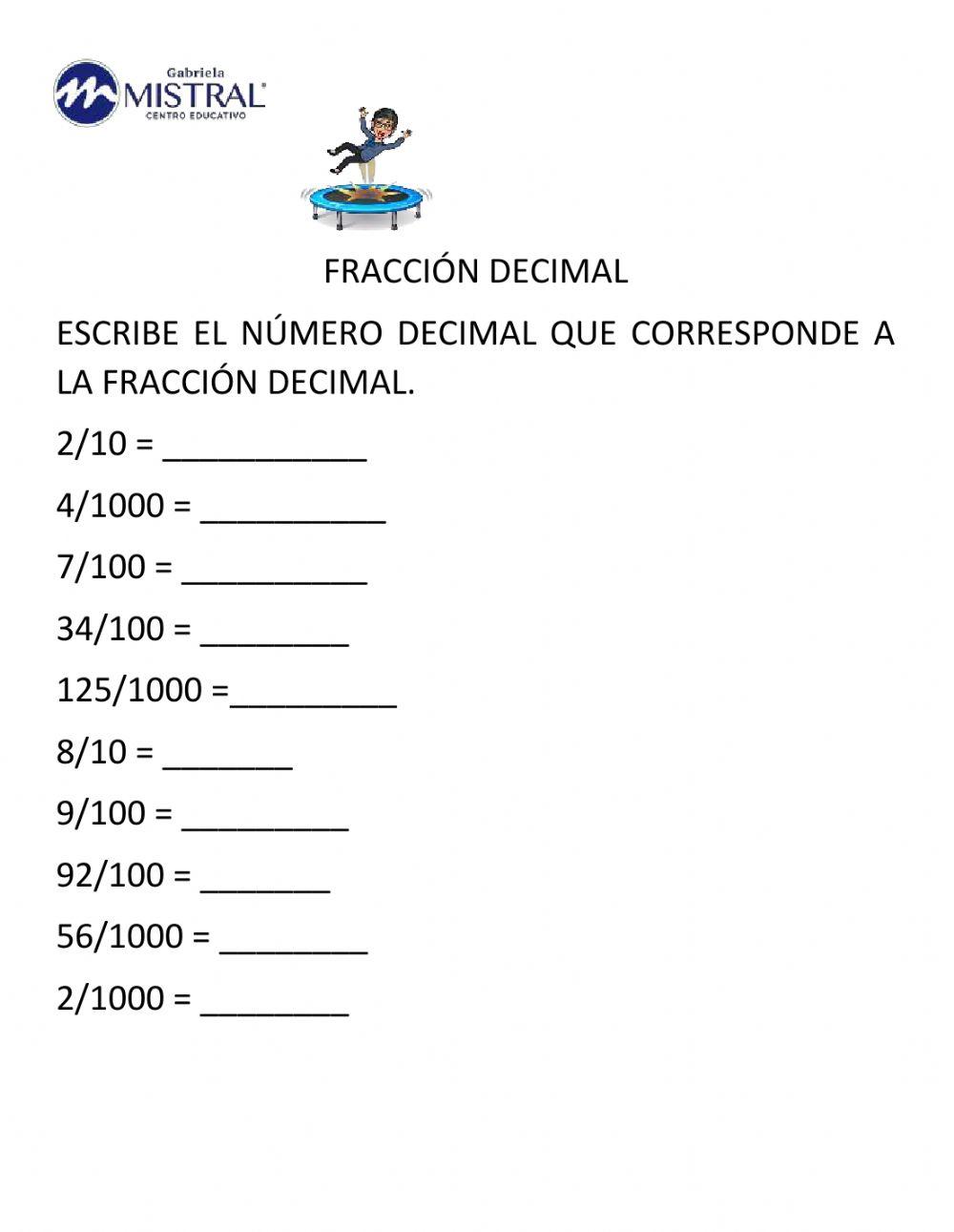 Fracción decimal
