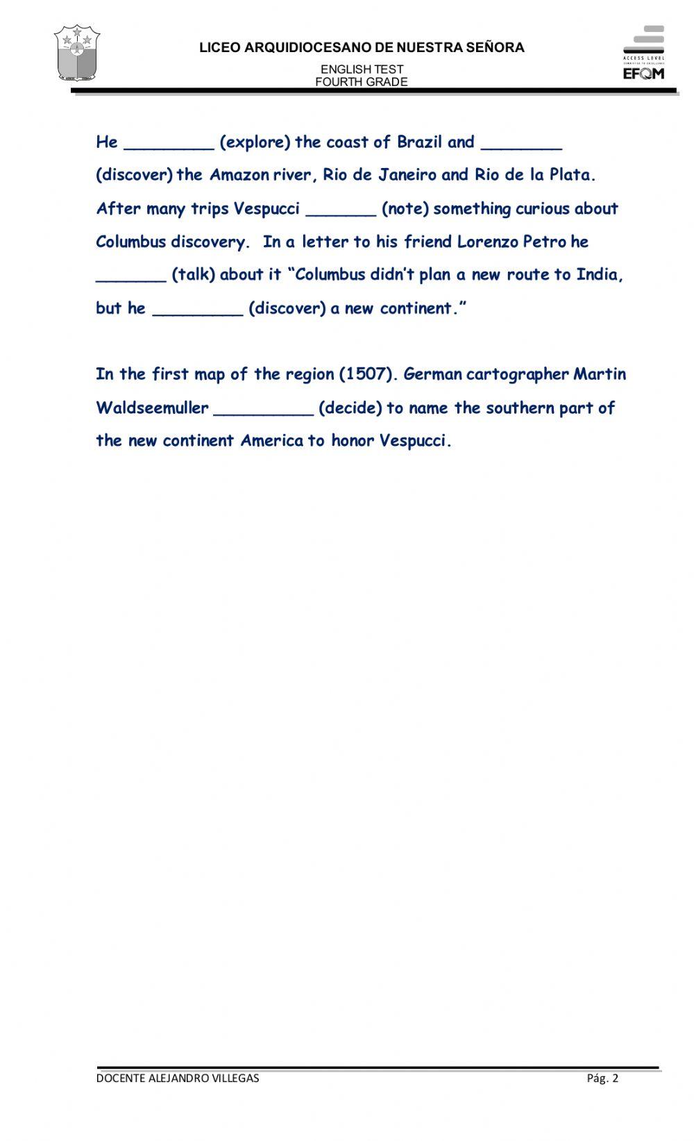 Past simple activity