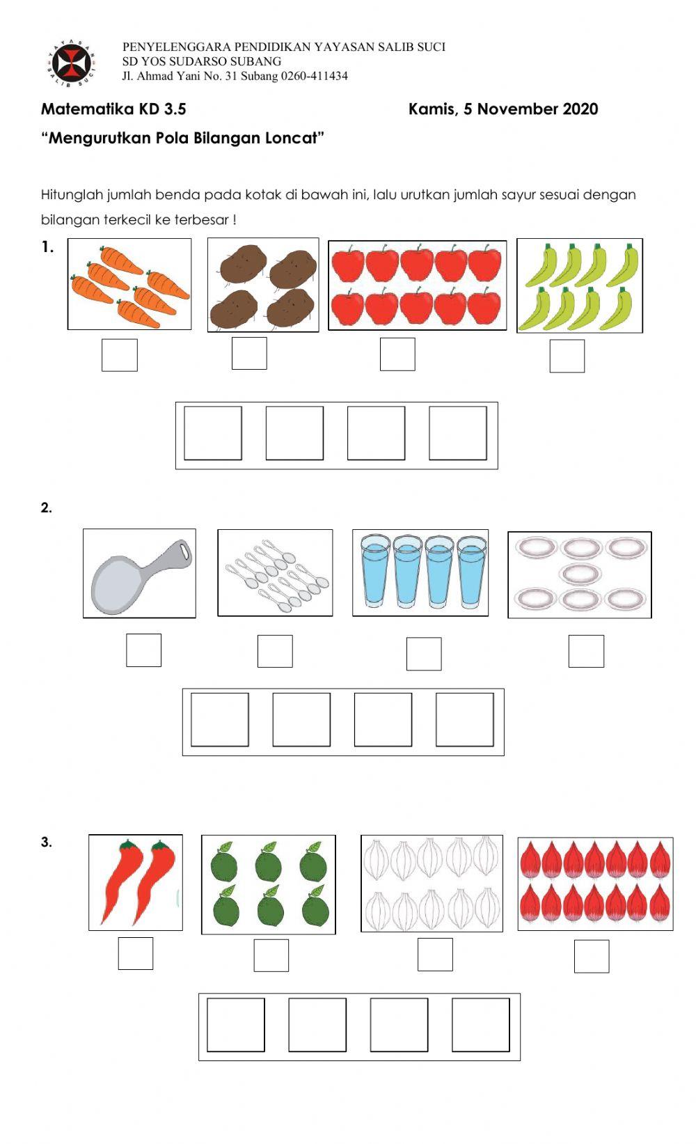 Latihan Bilangan Loncat