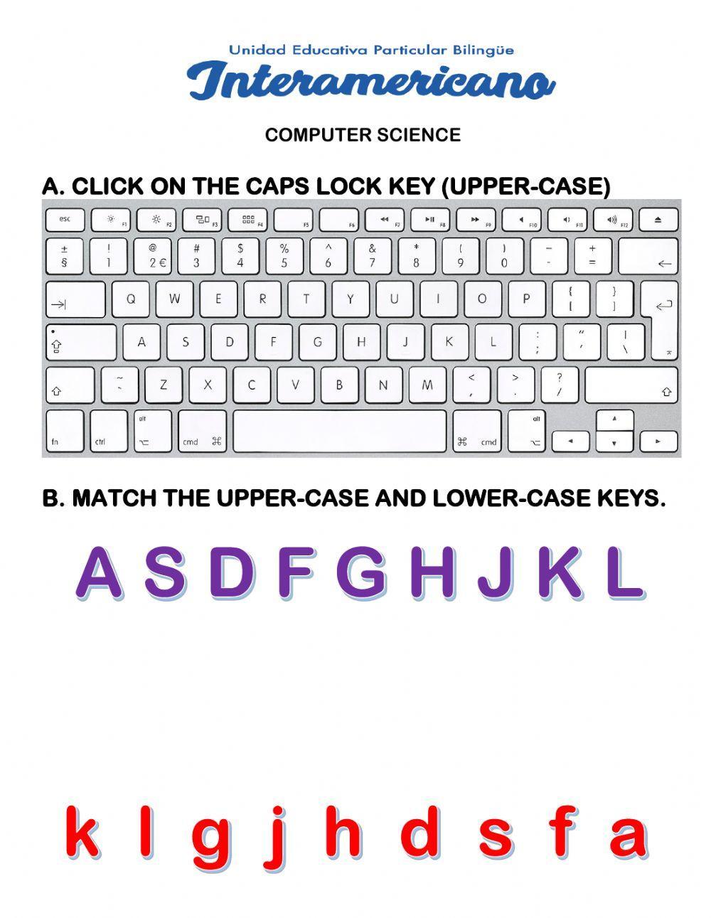 Caps lock key