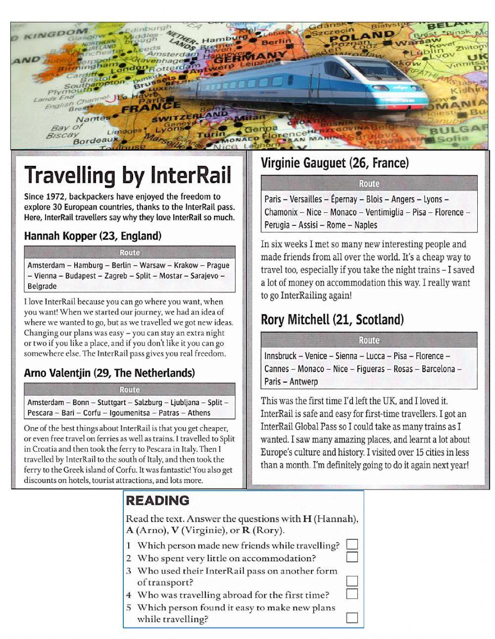 Travelling by InterRail