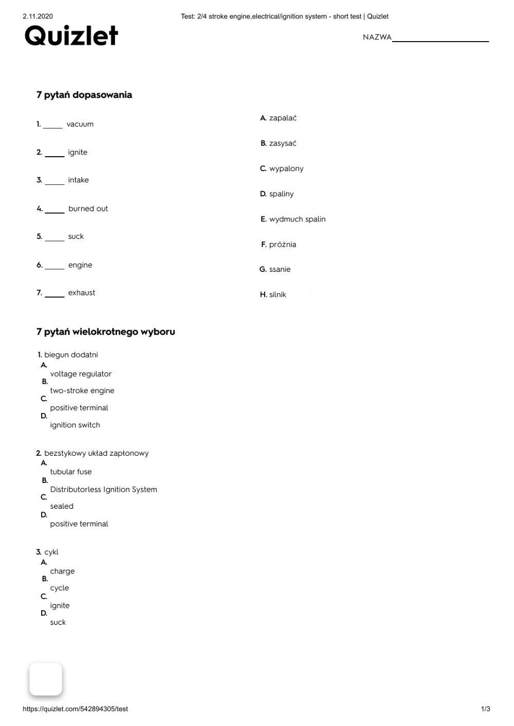 2-4 stroke engine,electrical&ignition system