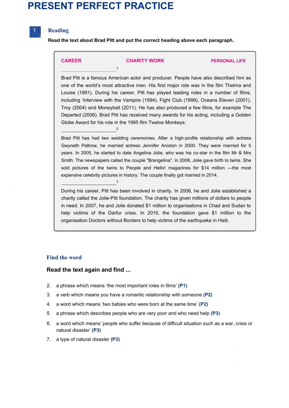 Entry 3 - Present Perfect Practice - Achievement
