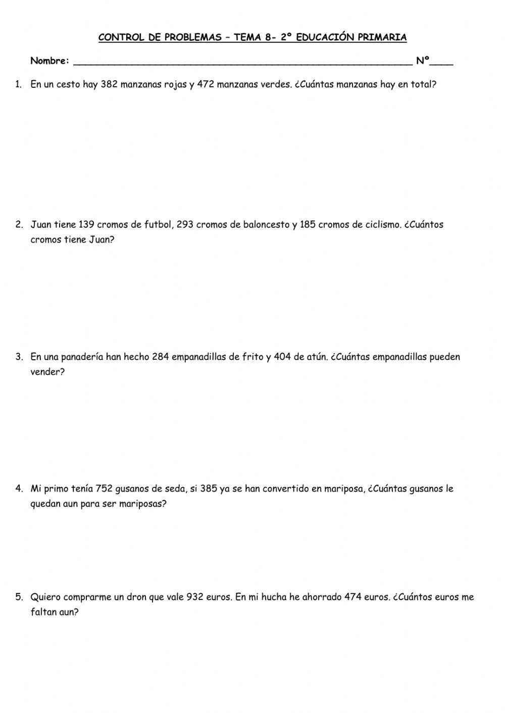 Control de problemas tema 2