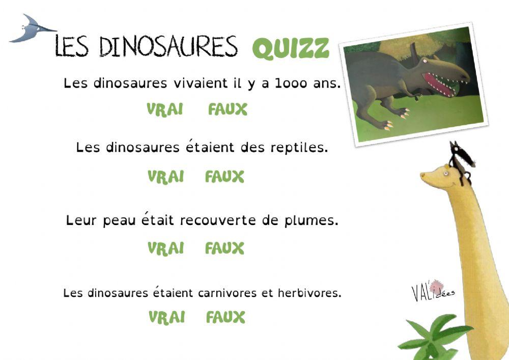 Quizz les dinosaure
