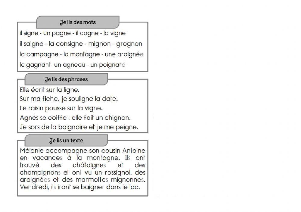 le son gn online exercise for | Live Worksheets