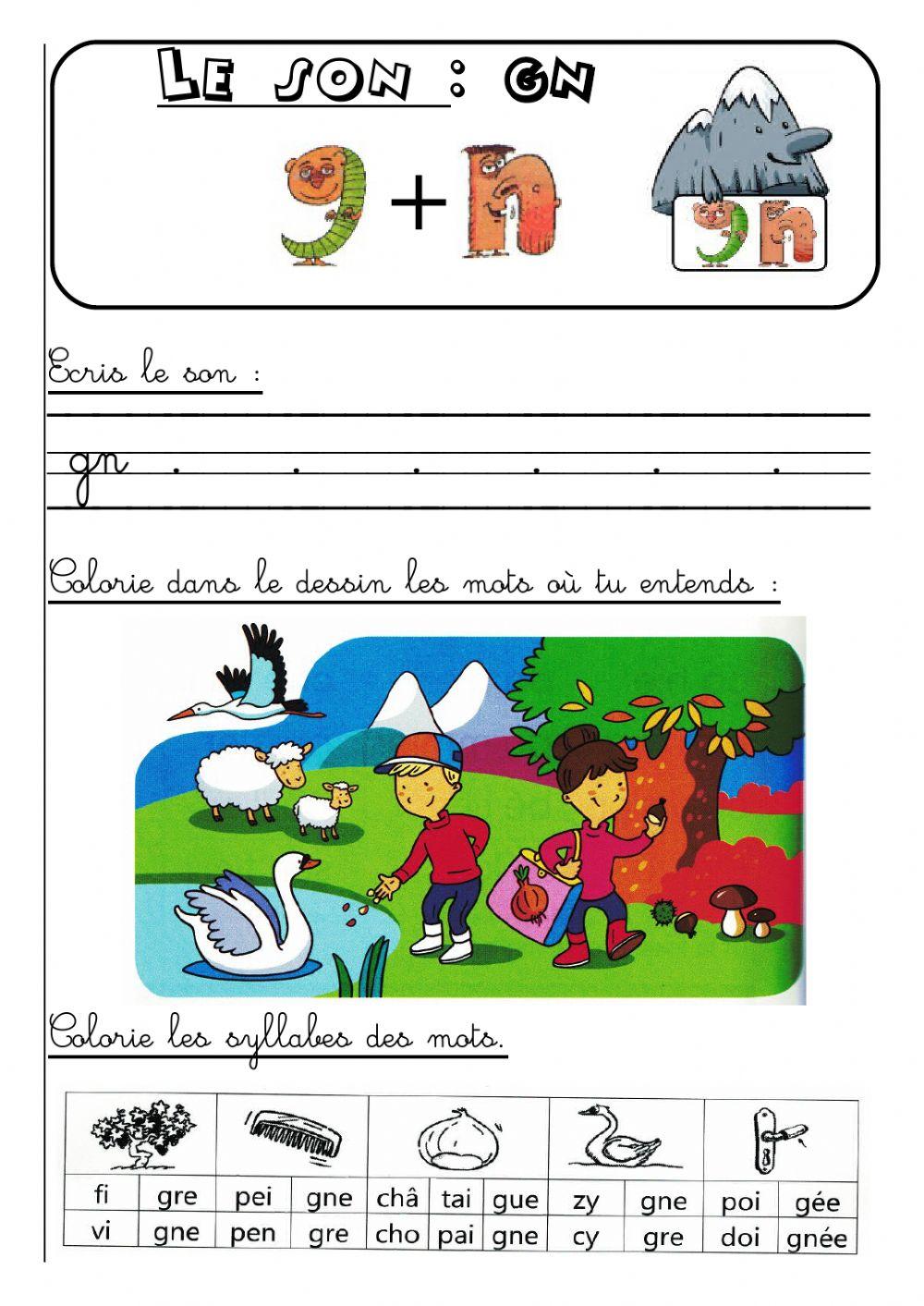 le son gn online exercise for | Live Worksheets