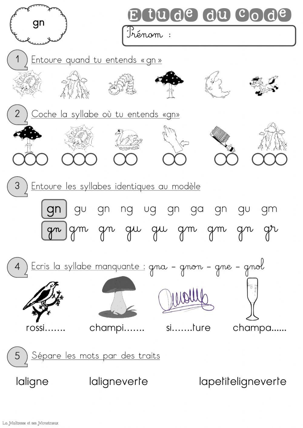 le son gn online exercise for | Live Worksheets