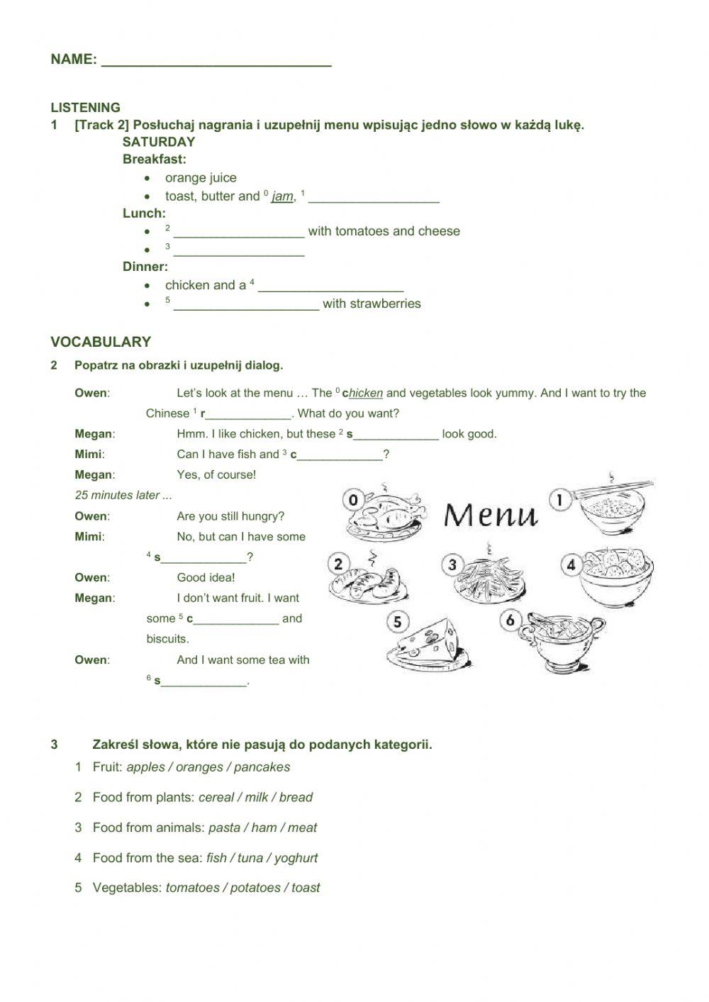 English Class A1+ Unit 2