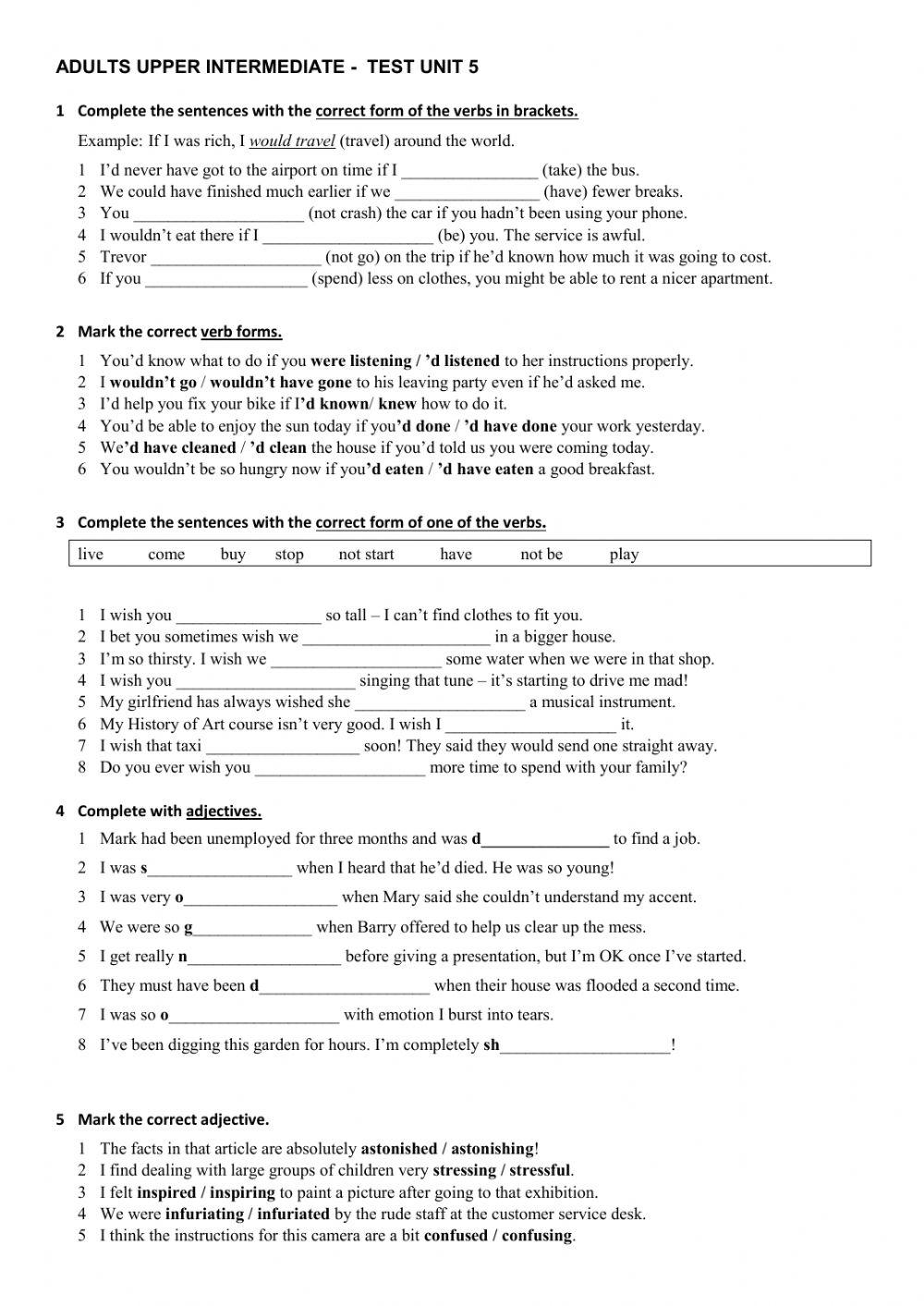 upper intermedi… | Free Interactive Worksheets | 6202412