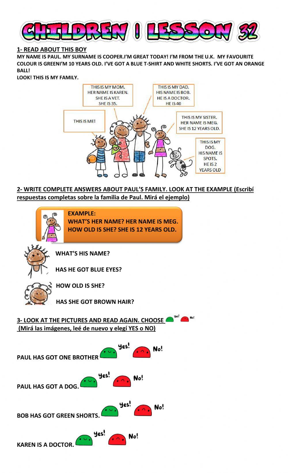 Children 1 LESSON 32