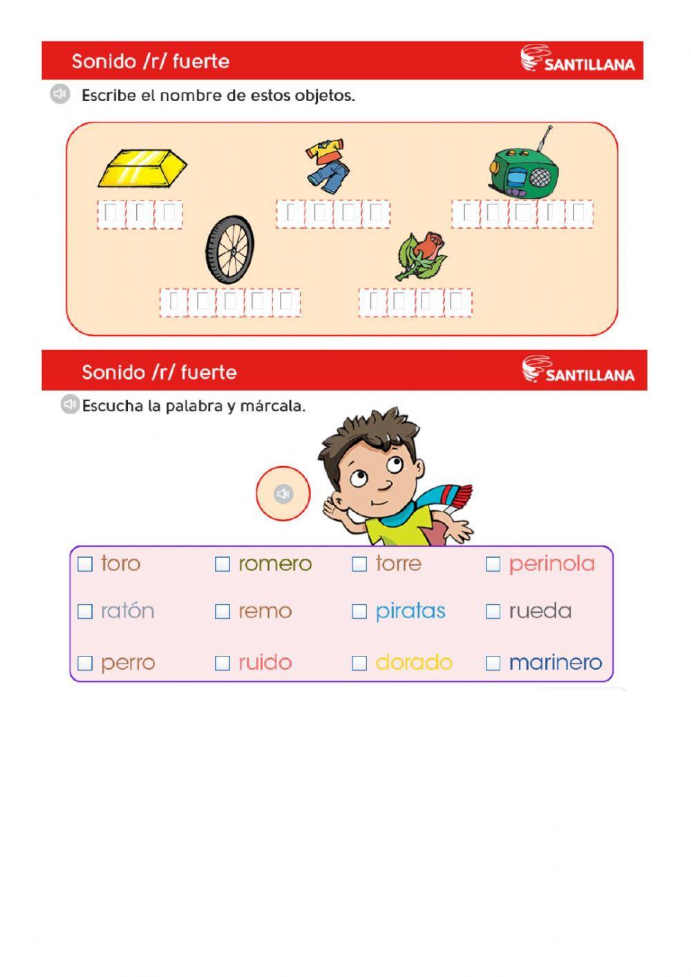 Letra r free worksheet | Live Worksheets