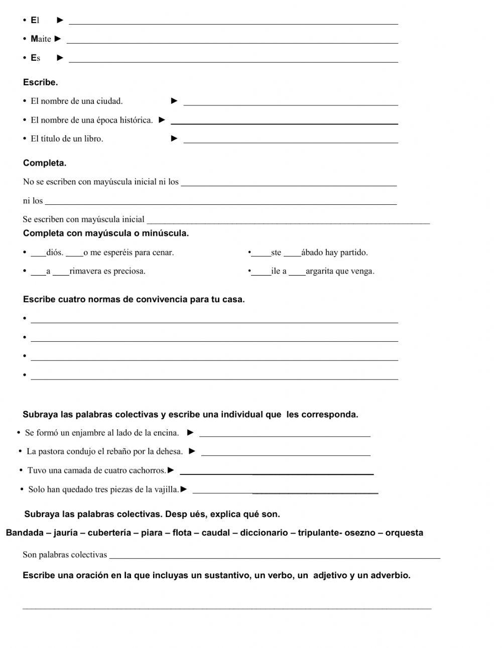 Lengua gentilicios, mayusculas , determinantes