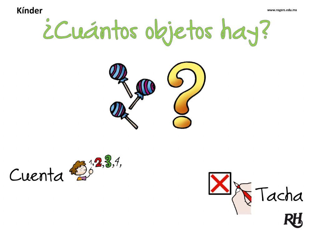 Cantidad y número del 1 al 15